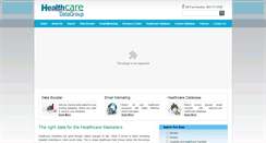 Desktop Screenshot of healthcaredatagroup.com